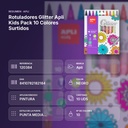 ROTULADORES GLITTER APLI KIDS PACK 10 COLORES SURTIDOS - resumen de atributos