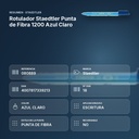 ROTULADOR STAEDTLER PUNTA DE FIBRA 1200 AZUL CLARO - resumen de atributos