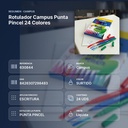 ROTULADOR CAMPUS PUNTA PINCEL 24 COLORES - resumen de atributos