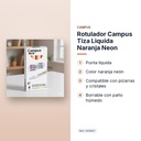 ROTULADOR CAMPUS TIZA LIQUIDA NARANJA NEON - características principales