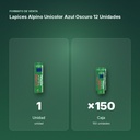 LAPICES ALPINO UNICOLOR AZUL OSCURO 12 UNIDADES - formato de venta: caja de 150