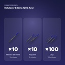 ROTULADOR EDDING 1200 AZUL - formato de venta: paquete de 10, caja de 100