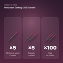 ROTULADOR EDDING 1200 CARMIN - formato de venta: paquete de 5, caja de 100