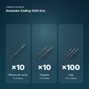 ROTULADOR EDDING 1200 GRIS - formato de venta: paquete de 10, caja de 100