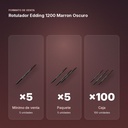 ROTULADOR EDDING 1200 MARRON OSCURO - formato de venta: paquete de 5, caja de 100