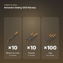 ROTULADOR EDDING 1200 NARANJA - formato de venta: paquete de 10, caja de 100