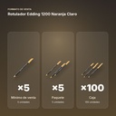 ROTULADOR EDDING 1200 NARANJA CLARO - formato de venta: paquete de 5, caja de 100