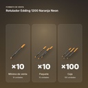 ROTULADOR EDDING 1200 NARANJA NEON - formato de venta: paquete de 10, caja de 100