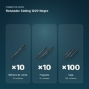ROTULADOR EDDING 1200 NEGRO - formato de venta: paquete de 10, caja de 100