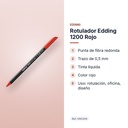 ROTULADOR EDDING 1200 ROJO - características principales