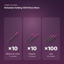 ROTULADOR EDDING 1200 ROSA NEON - formato de venta: paquete de 10, caja de 100