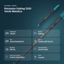 ROTULADOR EDDING 1200 VERDE METALICO - resumen de atributos