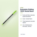 ROTULADOR EDDING 1200 VERDE NEON - características principales