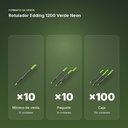 ROTULADOR EDDING 1200 VERDE NEON - formato de venta: paquete de 10, caja de 100