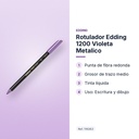 ROTULADOR EDDING 1200 VIOLETA METALICO - características principales