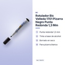 ROTULADOR BIC VELLEDA 1701 PIZARRA NEGRO PUNTA REDONDA 1,3 MM - características principales