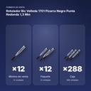 ROTULADOR BIC VELLEDA 1701 PIZARRA NEGRO PUNTA REDONDA 1,3 MM - formato de venta: paquete de 12, caja de 288