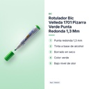 ROTULADOR BIC VELLEDA 1701 PIZARRA VERDE PUNTA REDONDA 1,3 MM - características principales
