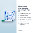 ROTULADOR DE PIZARRA BLANCA VERDE RAYLU FLOW  - características principales