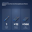 ROTULADOR FREE FLOW AZUL RECARGABLE PARA PIZARRA BLANCA - formato de venta: paquete de 12, caja de 144
