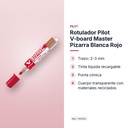 ROTULADOR PILOT V-BOARD MASTER PIZARRA BLANCA  ROJO - características principales