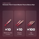 ROTULADOR PILOT V-BOARD MASTER PIZARRA BLANCA  ROJO - formato de venta: paquete de 10, caja de 100