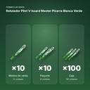 ROTULADOR PILOT V-BOARD MASTER PIZARRA BLANCA  VERDE - formato de venta: paquete de 10, caja de 100