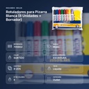 ROTULADORES PARA PIZARRA BLANCA (8 UNIDADES + BORRADOR) - resumen de atributos