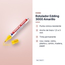 ROTULADOR EDDING 3000 AMARILLO - características principales