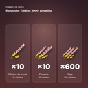 ROTULADOR EDDING 3000 AMARILLO - formato de venta: paquete de 10, caja de 600