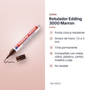 ROTULADOR EDDING 3000 MARRON - características principales