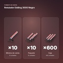 ROTULADOR EDDING 3000 NEGRO  - formato de venta: paquete de 10, caja de 600
