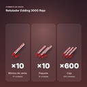 ROTULADOR EDDING 3000 ROJO - formato de venta: paquete de 10, caja de 600