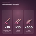 ROTULADOR EDDING 3000 ROSA - formato de venta: paquete de 10, caja de 600