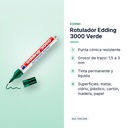 ROTULADOR EDDING 3000 VERDE - características principales