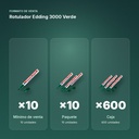 ROTULADOR EDDING 3000 VERDE - formato de venta: paquete de 10, caja de 600