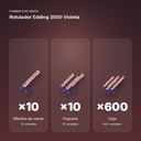 ROTULADOR EDDING 3000 VIOLETA - formato de venta: paquete de 10, caja de 600