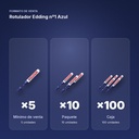ROTULADOR EDDING Nº1 AZUL - formato de venta: paquete de 10, caja de 100