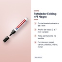 ROTULADOR EDDING Nº1 NEGRO - características principales