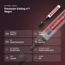 ROTULADOR EDDING Nº1 NEGRO - resumen de atributos