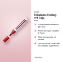 ROTULADOR EDDING Nº1 ROJO - características principales