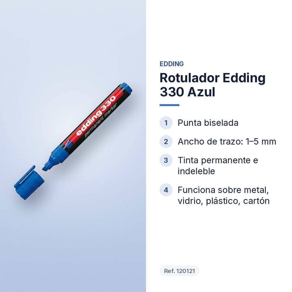 ROTULADOR EDDING 330 AZUL - características principales
