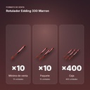 ROTULADOR EDDING 330 MARRON - formato de venta: paquete de 10, caja de 400