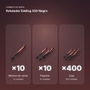 ROTULADOR EDDING 330 NEGRO - formato de venta: paquete de 10, caja de 400