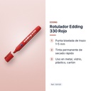 ROTULADOR EDDING 330 ROJO - características principales