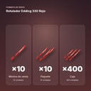 ROTULADOR EDDING 330 ROJO - formato de venta: paquete de 10, caja de 400