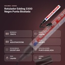 ROTULADOR EDDING 3300 NEGRO PUNTA BISELADA  - resumen de atributos