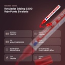 ROTULADOR EDDING 3300 ROJO PUNTA BISELADA  - resumen de atributos