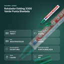 ROTULADOR EDDING 3300 VERDE PUNTA BISELADA  - resumen de atributos