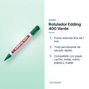 ROTULADOR EDDING 400 VERDE - características principales